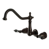 Thumbnail for Kingston Brass KS1025PKL Duchess Wall Mount Roman Tub Faucet, Oil Rubbed Bronze - BNGBath