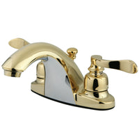Thumbnail for Kingston Brass KB8642NFL 4 in. Centerset Bathroom Faucet, Polished Brass - BNGBath