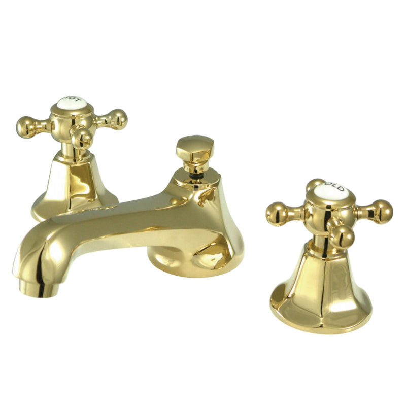 Kingston Brass KS4462BX 8 in. Widespread Bathroom Faucet, Polished Brass - BNGBath