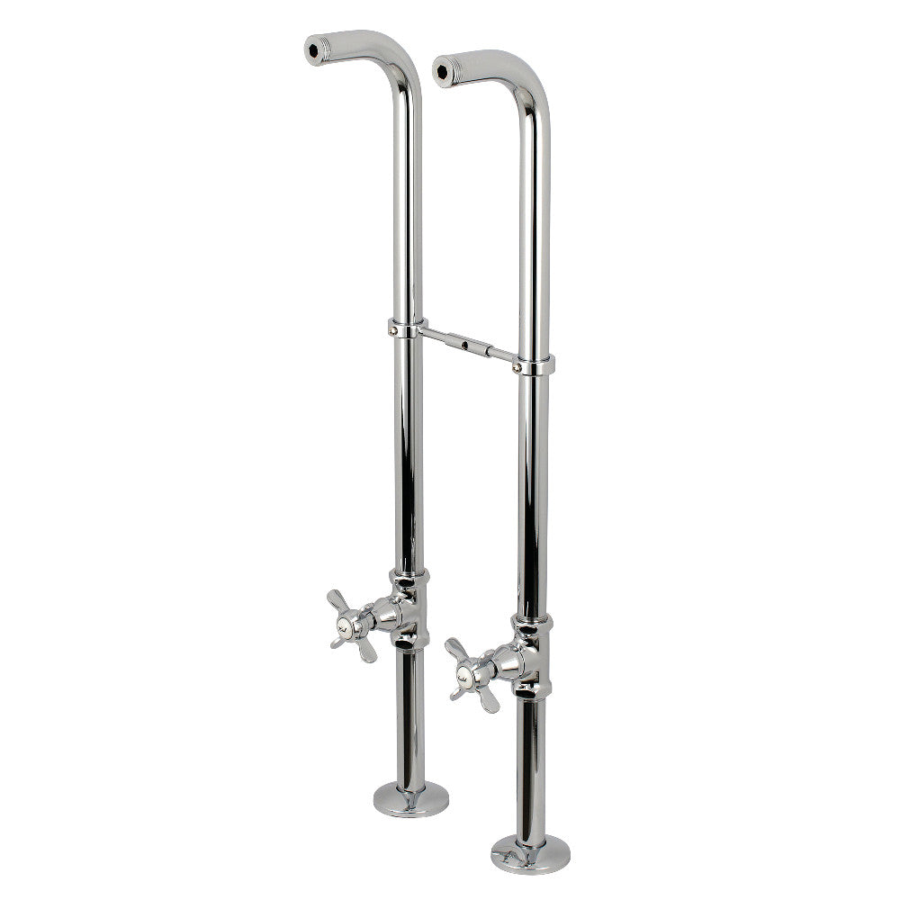 Kingston Brass CC266S1BEX Freestanding Supply Line Package, Polished Chrome - BNGBath