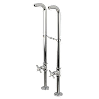 Thumbnail for Kingston Brass CC266S1BEX Freestanding Supply Line Package, Polished Chrome - BNGBath