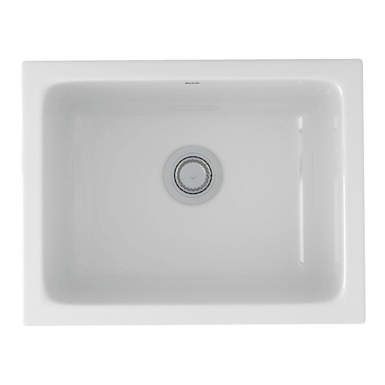 Rohl White Allia Fireclay Single Bowl Undermount Kitchen Sink 6347 00