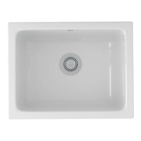 Thumbnail for ROHL Allia Fireclay Single Bowl Undermount Kitchen or Laundry Sink - BNGBath