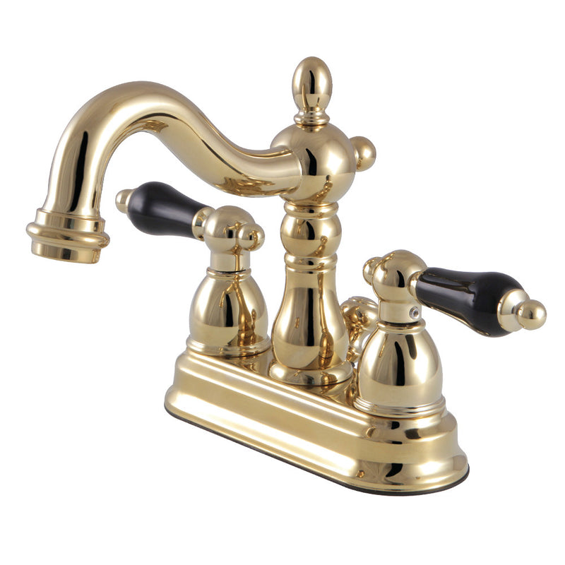 Kingston Brass KB1602PKL 4 in. Centerset Bathroom Faucet, Polished Brass - BNGBath