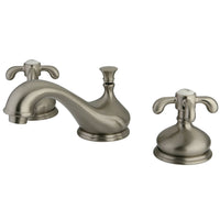 Thumbnail for Kingston Brass KS1168TX 8 in. Widespread Bathroom Faucet, Brushed Nickel - BNGBath