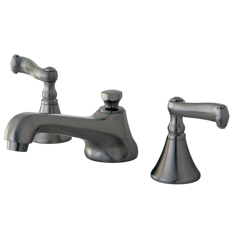 Kingston Brass KS4478FL 8 in. Widespread Bathroom Faucet, Brushed Nickel - BNGBath