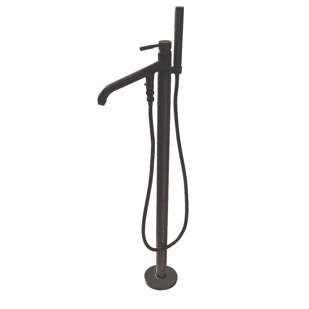 Kingston Brass KS8135DL Concord Freestanding Tub Faucet with Hand Shower, Oil Rubbed Bronze - BNGBath