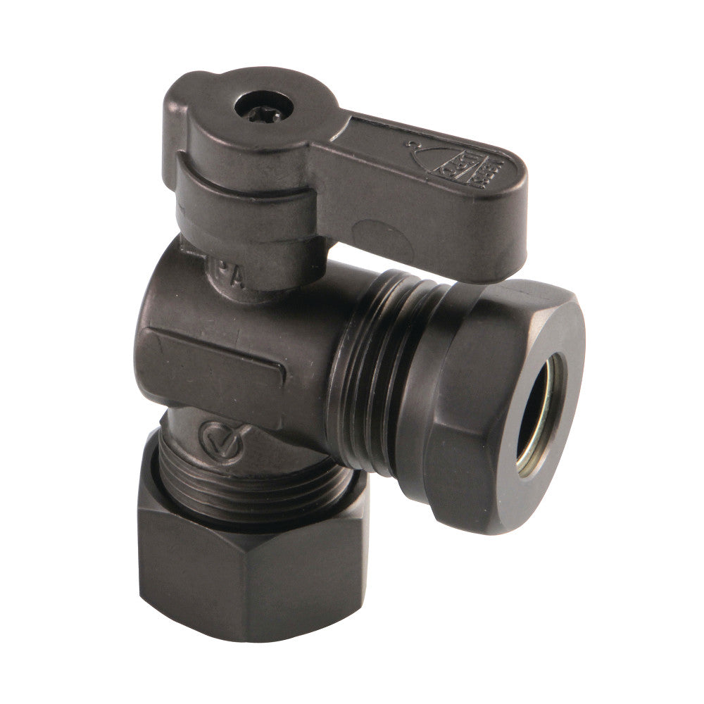 Kingston Brass KF5430ORB 5/8" OD Comp X 1/2" or 7/16" Slip Joint Angle Stop Valve, Oil Rubbed Bronze - BNGBath
