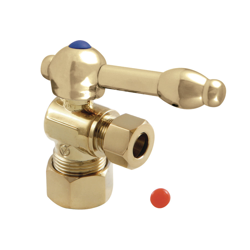 Kingston Brass CC53302KL 5/8" X 3/8" OD Comp Angle Stop Valve, Polished Brass - BNGBath