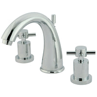 Thumbnail for Kingston Brass KS2961DX 8 in. Widespread Bathroom Faucet, Polished Chrome - BNGBath