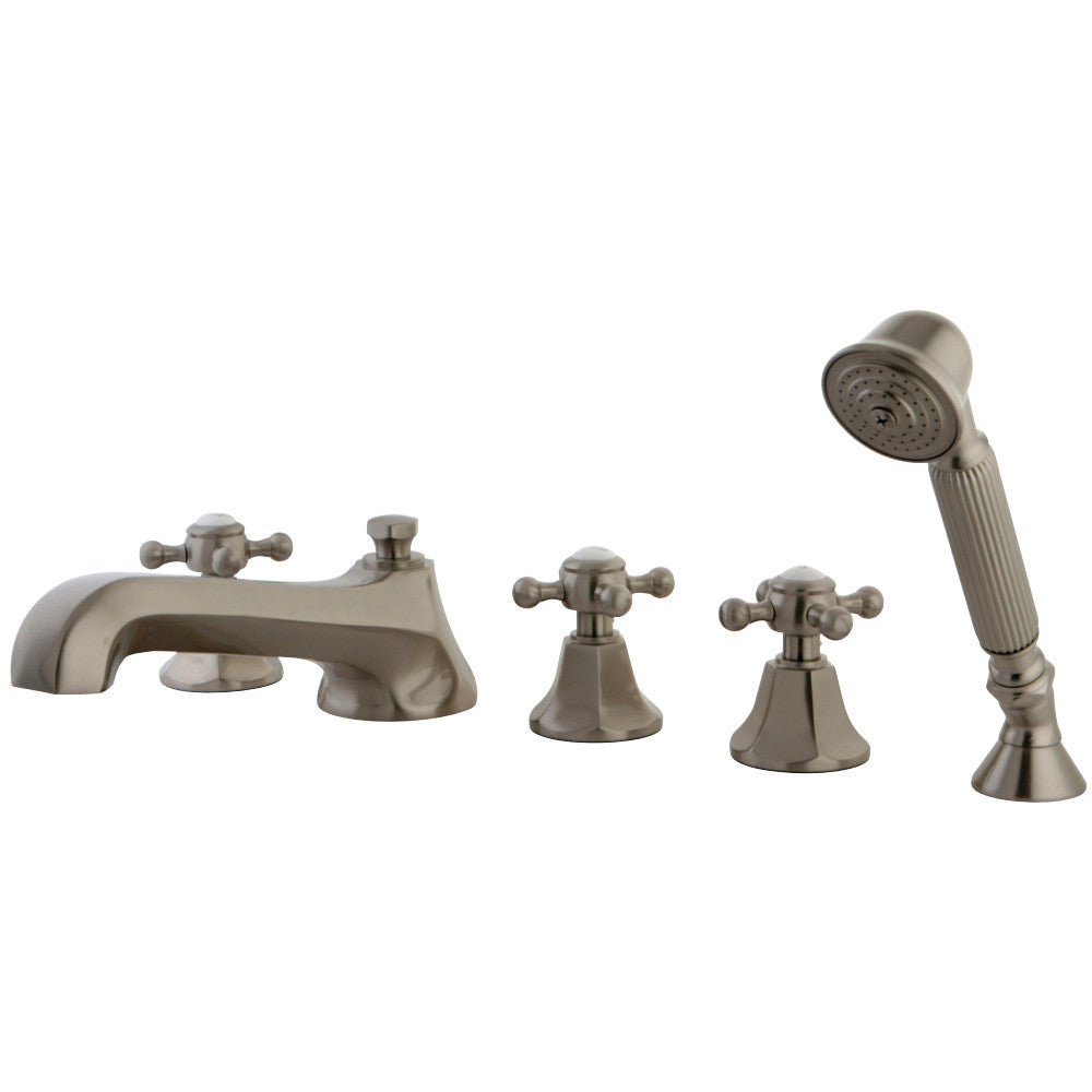 Kingston Brass KS43085BX Roman Tub Faucet with Hand Shower, Brushed Nickel - BNGBath