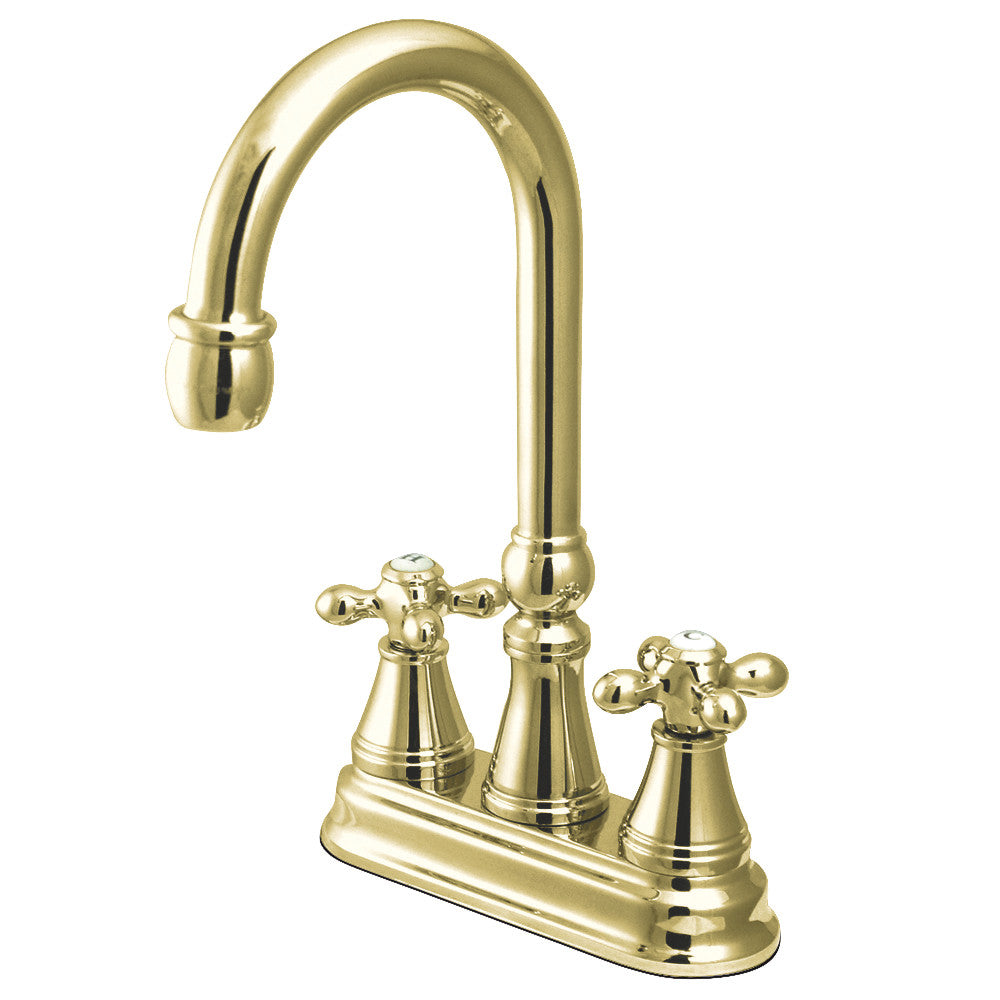 Kingston Brass KS2492AX Bar Faucet, Polished Brass - BNGBath