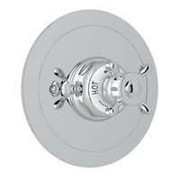 Thumbnail for Perrin & Rowe Edwardian Era Round Thermostatic Trim Plate without Volume Control - BNGBath