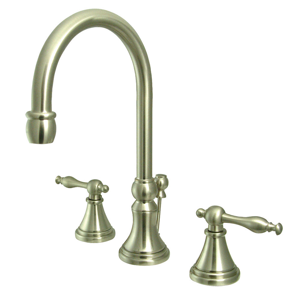Kingston Brass KS2988NL 8 in. Widespread Bathroom Faucet, Brushed Nickel - BNGBath