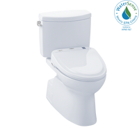 Thumbnail for TOTO WASHLET+  Vespin II Two-Piece Elongated 1.28 GPF Toilet and WASHLET S350e Bidet Seat,  - MW474584CEFG#01 - BNGBath