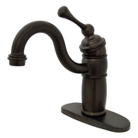 Thumbnail for Kingston Brass KB1485BL Vintage Single-Handle Monoblock Bar Faucet, Oil Rubbed Bronze - BNGBath