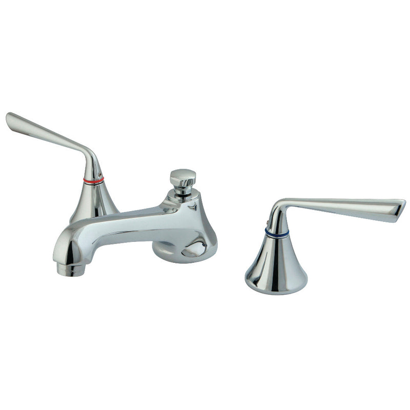 Kingston Brass KS4471ZL 8 in. Widespread Bathroom Faucet, Polished Chrome - BNGBath