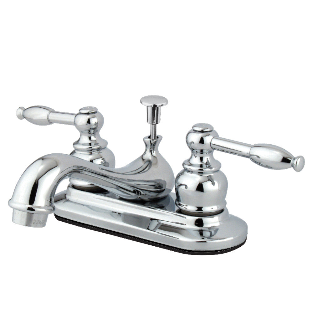 Kingston Brass KB601KL 4 in. Centerset Bathroom Faucet, Polished Chrome - BNGBath