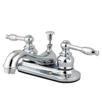 Thumbnail for Kingston Brass KB601KL 4 in. Centerset Bathroom Faucet, Polished Chrome - BNGBath