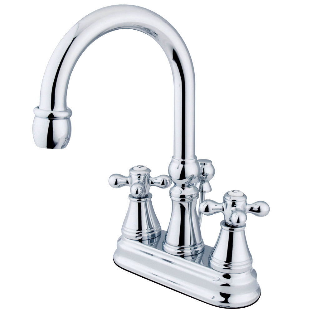 Kingston Brass KS2611AX 4 in. Centerset Bathroom Faucet, Polished Chrome - BNGBath