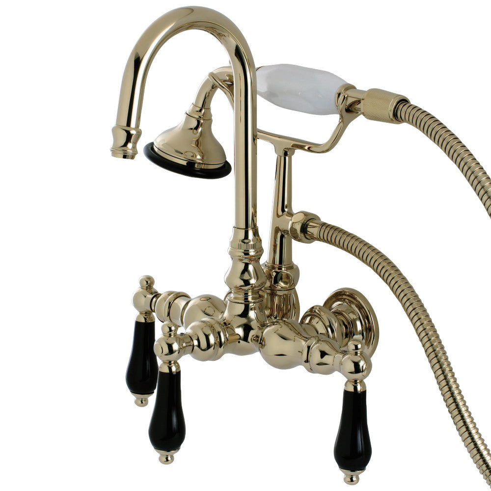Aqua Vintage AE7T2PKL Duchess Wall Mount Clawfoot Tub Faucet, Polished Brass - BNGBath