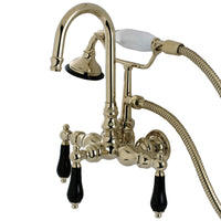 Thumbnail for Aqua Vintage AE7T2PKL Duchess Wall Mount Clawfoot Tub Faucet, Polished Brass - BNGBath