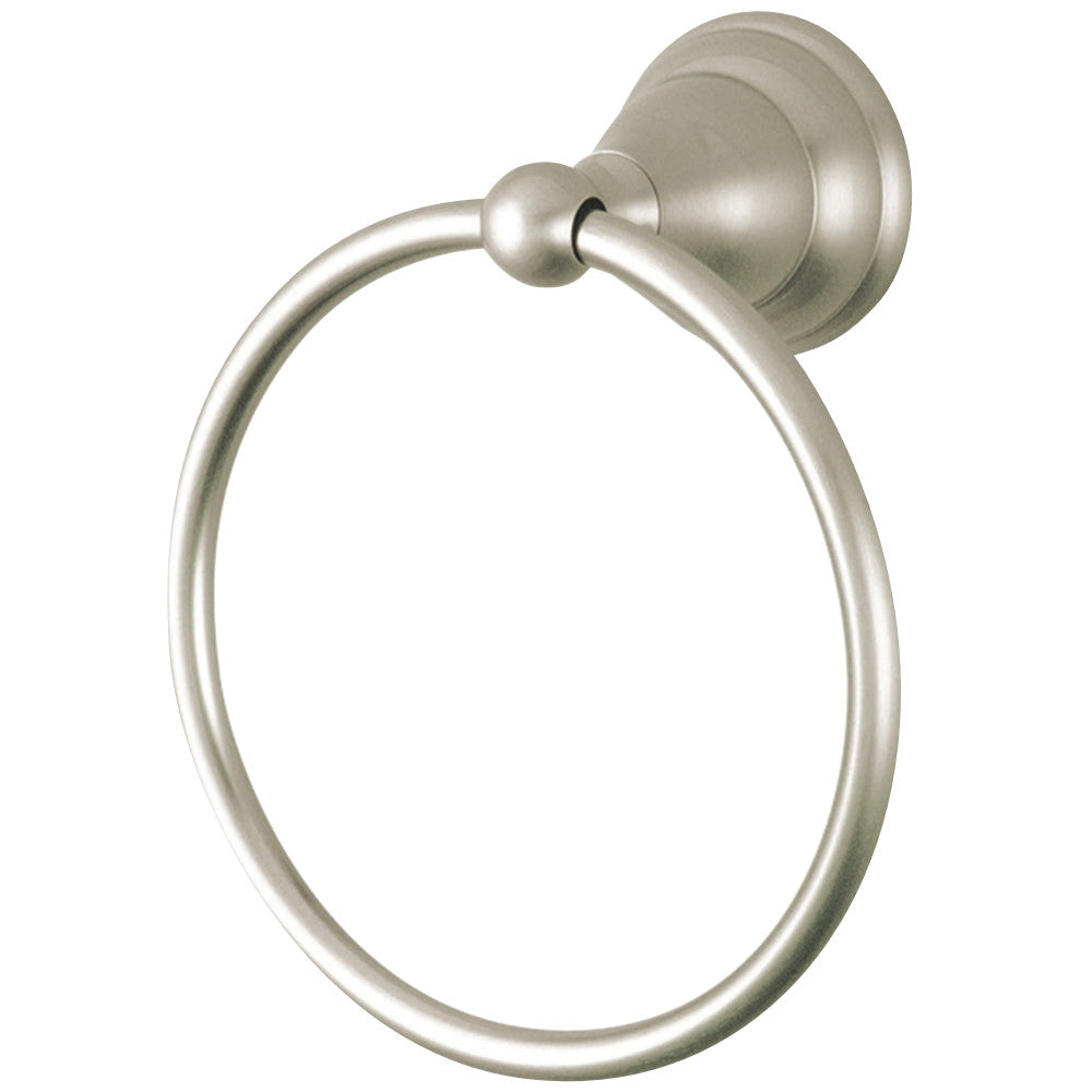 Kingston Brass BA5564SN Royale Towel Ring, Brushed Nickel - BNGBath