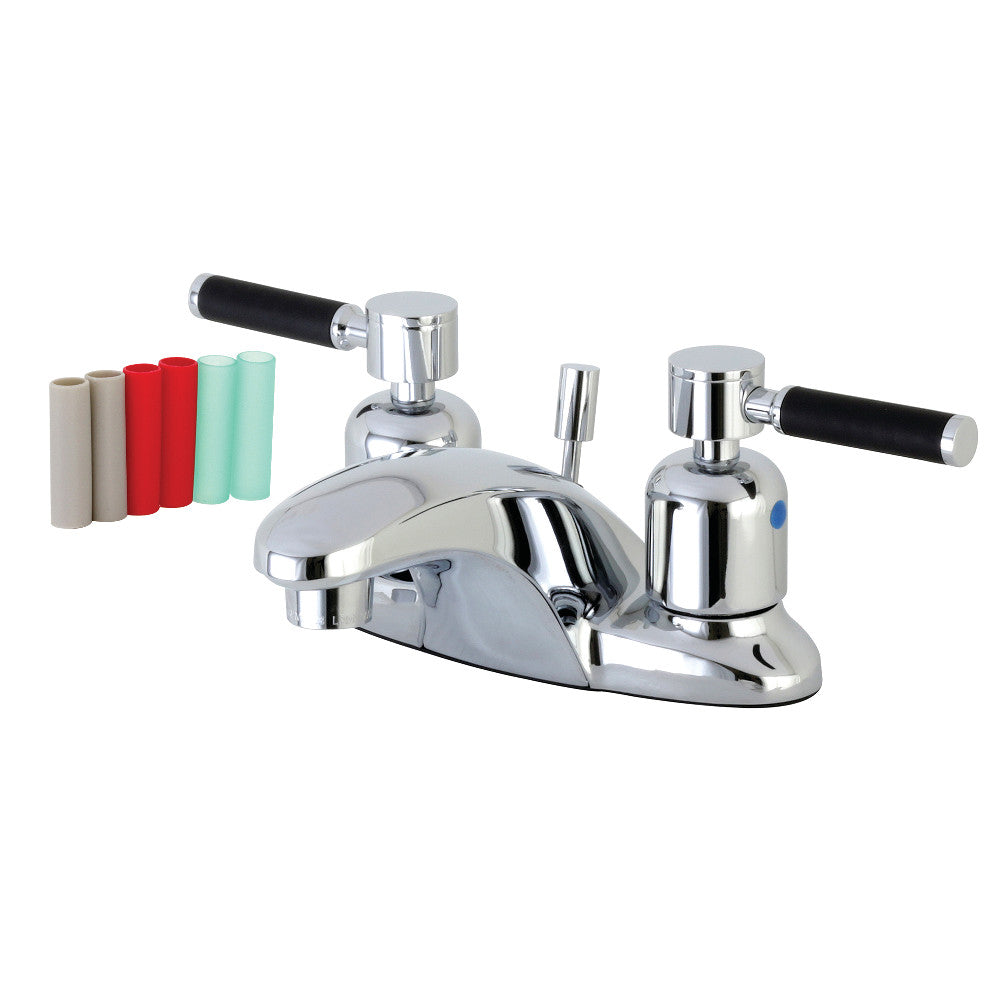 Kingston Brass FB8621DKL 4 in. Centerset Bathroom Faucet, Polished Chrome - BNGBath