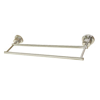 Thumbnail for Kingston Brass BAH821318PN Concord 18-Inch Double Towel Bar, Polished Nickel - BNGBath