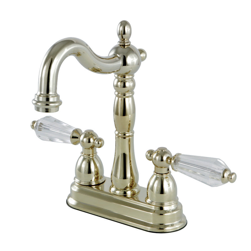 Kingston Brass KB1492WLL Wilshire Two-Handle Bar Faucet, Polished Brass - BNGBath