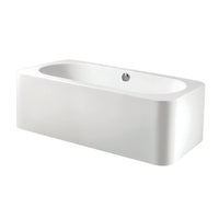 Thumbnail for Aqua Eden VTDE713432 71-Inch Acrylic Double Ended Freestanding Tub with Drain, White - BNGBath