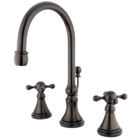 Thumbnail for Kingston Brass KS2985KX 8 in. Widespread Bathroom Faucet, Oil Rubbed Bronze - BNGBath