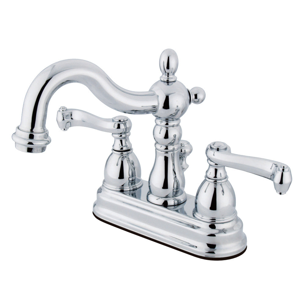 Kingston Brass KS1601FL 4 in. Centerset Bathroom Faucet, Polished Chrome - BNGBath