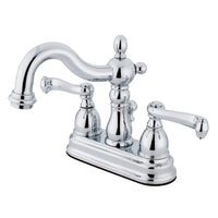 Thumbnail for Kingston Brass KS1601FL 4 in. Centerset Bathroom Faucet, Polished Chrome - BNGBath