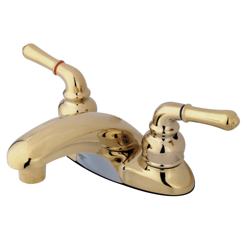 Kingston Brass GKB622LP 4 in. Centerset Bathroom Faucet, Polished Brass - BNGBath