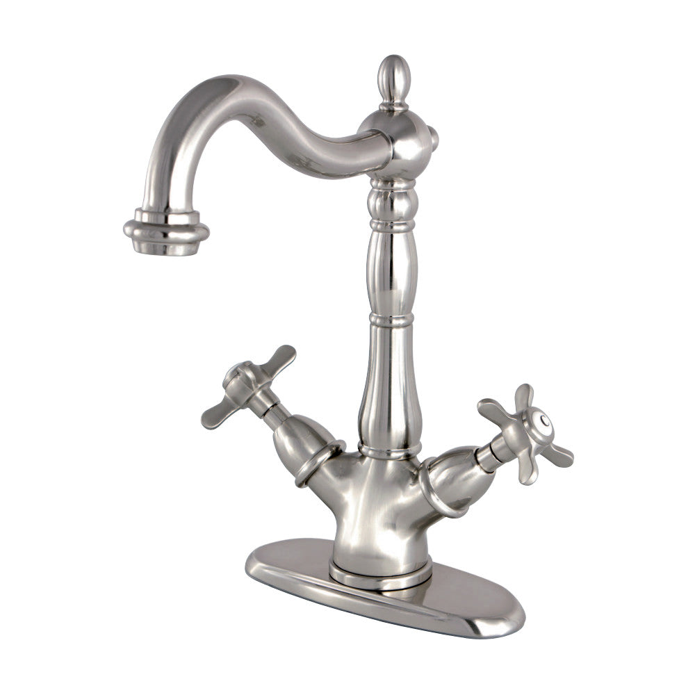 Kingston Brass KS1498BEX Vessel Sink Faucet, Brushed Nickel - BNGBath