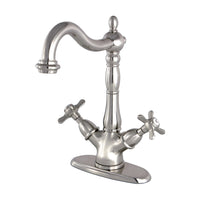 Thumbnail for Kingston Brass KS1498BEX Vessel Sink Faucet, Brushed Nickel - BNGBath