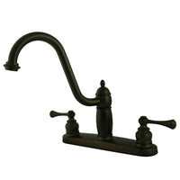 Thumbnail for Kingston Brass KB1115BLLS Heritage Centerset Kitchen Faucet, Oil Rubbed Bronze - BNGBath