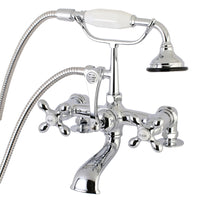 Thumbnail for Aqua Vintage AE210T1 Vintage 7-Inch Tub Faucet with Hand Shower, Polished Chrome - BNGBath
