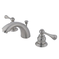 Thumbnail for Kingston Brass KB948BL Mini-Widespread Bathroom Faucet, Brushed Nickel - BNGBath