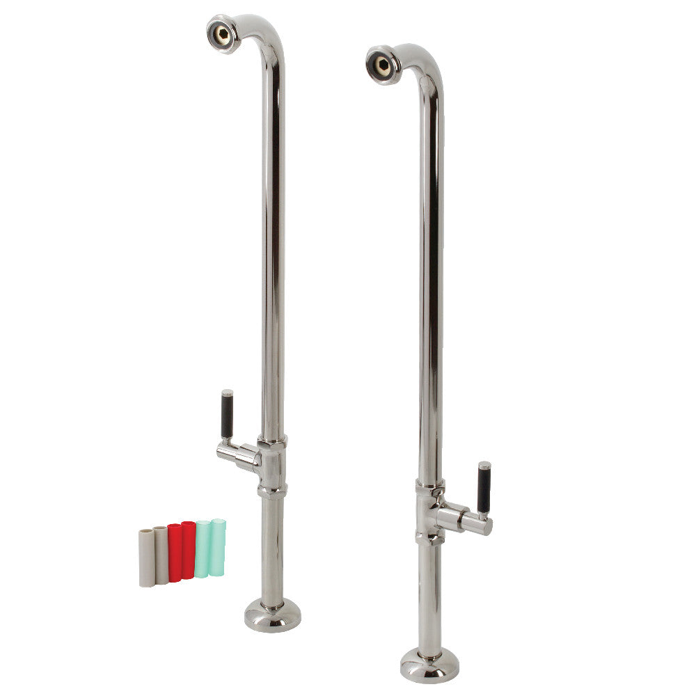 Kingston Brass AE810S6DKL Concord Freestanding Tub Supply Line, Polished Nickel - BNGBath