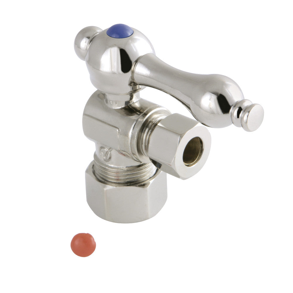 Kingston Brass CC53306 Quarter Turn Valve (5/8" X 3/8" OD Compression), Polished Nickel - BNGBath