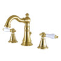 Thumbnail for Fauceture FSC1973PL English Classic Widespread Bathroom Faucet, Brushed Brass - BNGBath