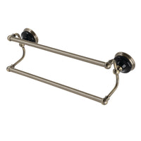 Thumbnail for Kingston Brass BA91318AB Water Onyx 18 in. Dual Towel Bar, Antique Brass - BNGBath