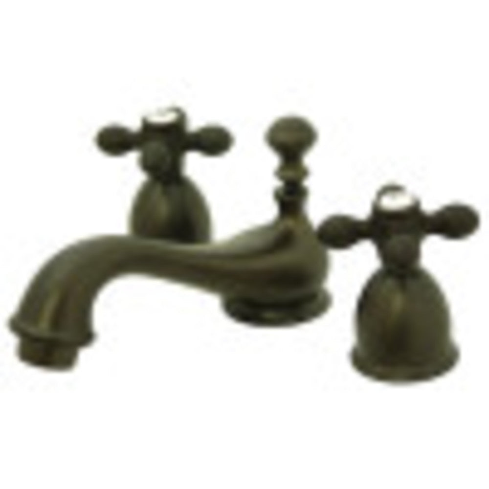 Kingston Brass KS3955AX Restoration Mini-Widespread Bathroom Faucet, Oil Rubbed Bronze - BNGBath