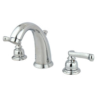 Thumbnail for Kingston Brass KB981FL Widespread Bathroom Faucet, Polished Chrome - BNGBath