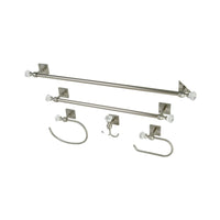 Thumbnail for Kingston Brass BAHK70512478SN 5-Piece Bathroom Accessory Combo, Brushed Nickel - BNGBath