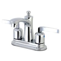 Thumbnail for Kingston Brass FB7621EFL 4 in. Centerset Bathroom Faucet, Polished Chrome - BNGBath