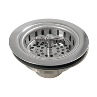 Thumbnail for Kingston Brass K212 Tacoma Spin and Seal Sink Basket Strainer, Stainless Steel - BNGBath