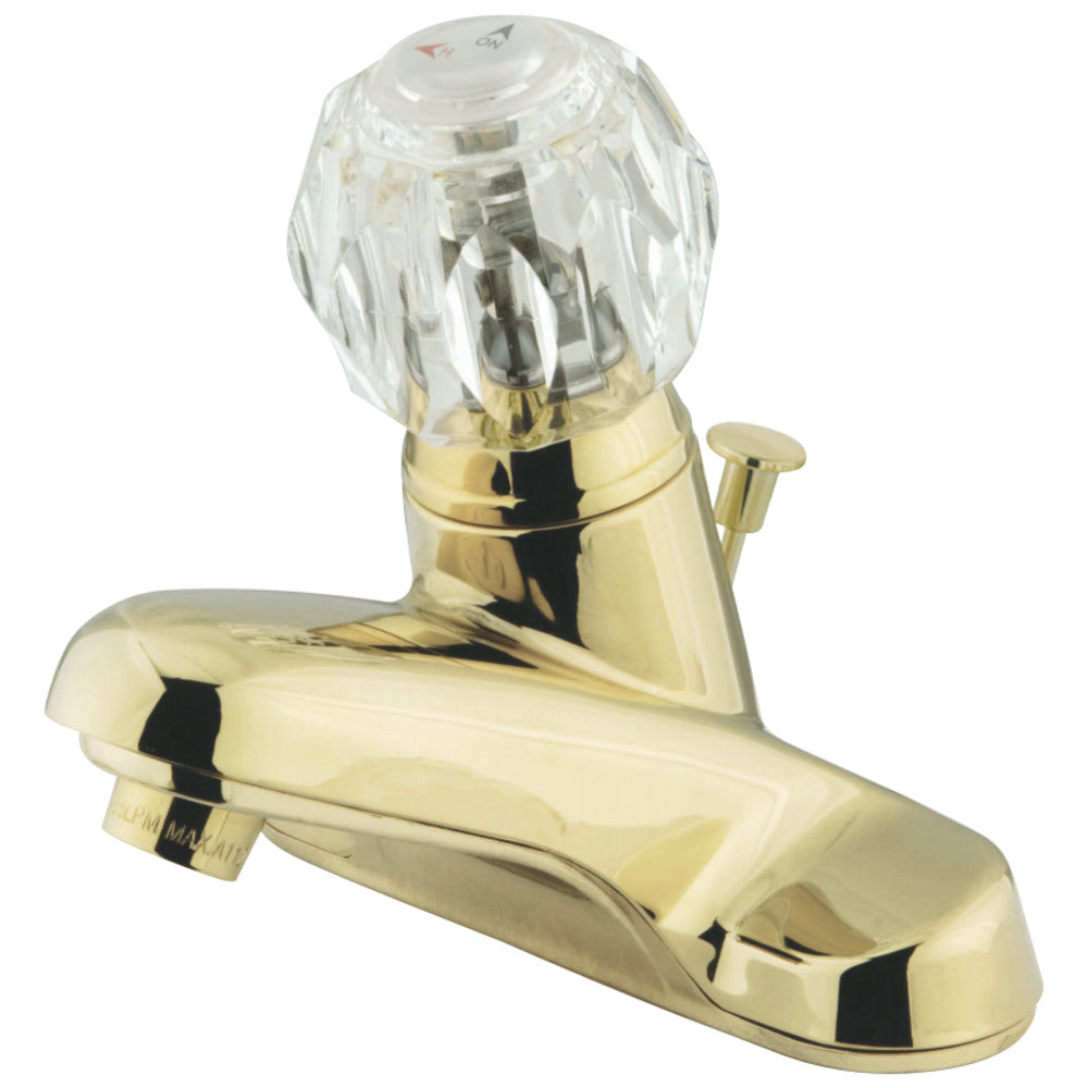 Kingston Brass KB522 Single-Handle 4 in. Centerset Bathroom Faucet, Polished Brass - BNGBath